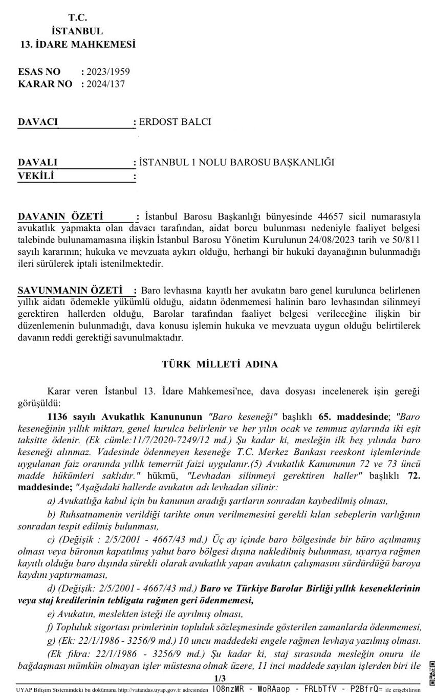 Aidat Borcu Olan Faaliyet Belgesi Alabilir Mi? — görsel 1