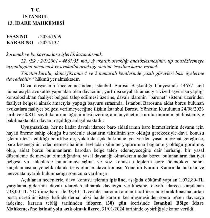 Aidat Borcu Olan Faaliyet Belgesi Alabilir Mi? — görsel 3